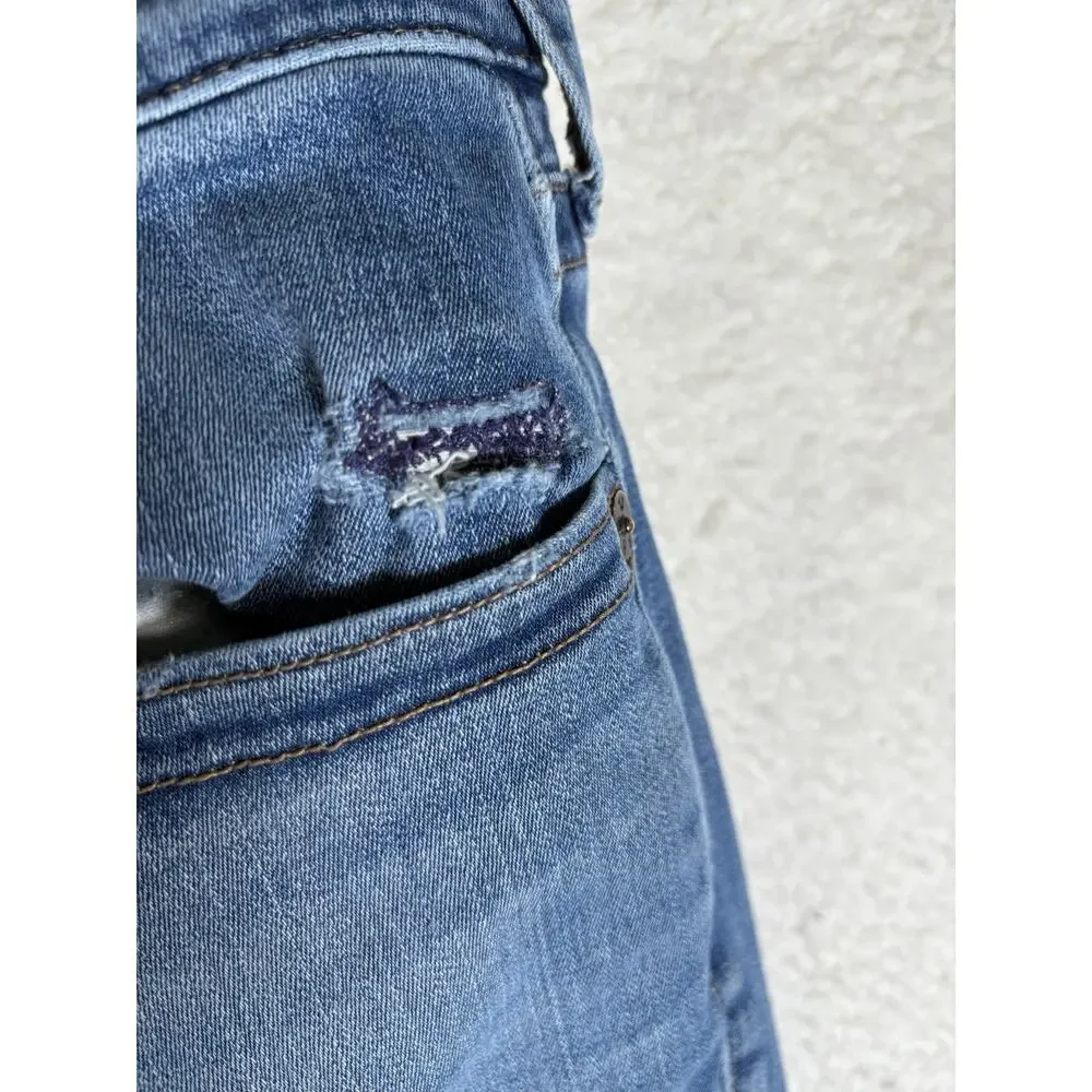 True Religion Ricky Jeans Mens 34x33 Blue Relaxed Fit Straight Leg Pocket READ